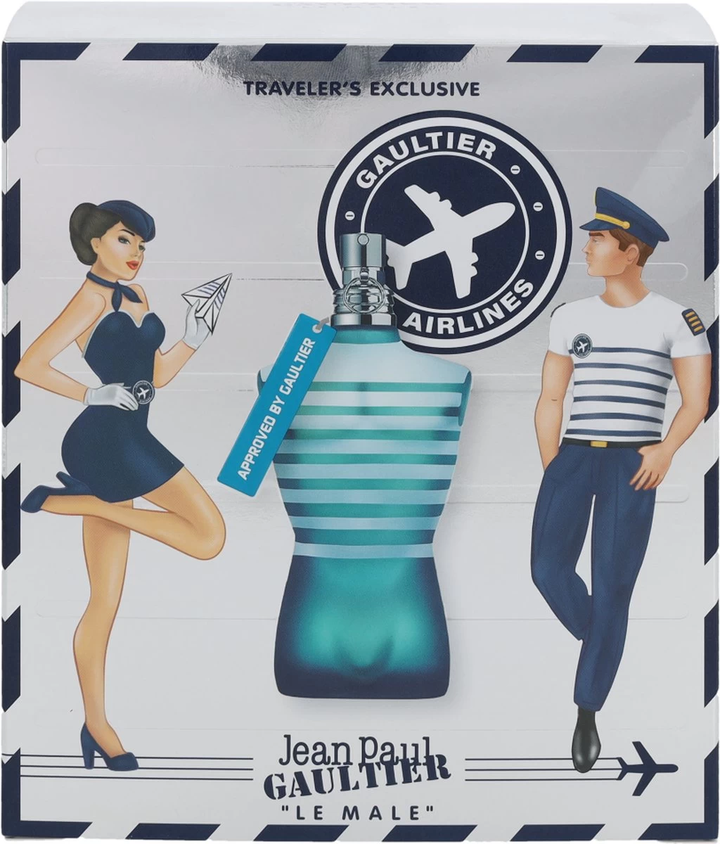 Jean Paul Gaultier Le Male Giftset - 125 Ml Eau De Toilette Spray + 20 Ml Eau De Toilette Tasspray - Cadeauset Voor Heren 4 Jean Paul Gaultier Le Male Giftset - 125 Ml Eau De Toilette Spray + 20 Ml Eau De Toilette Tasspray - Cadeauset Voor Heren - Afbeelding 4