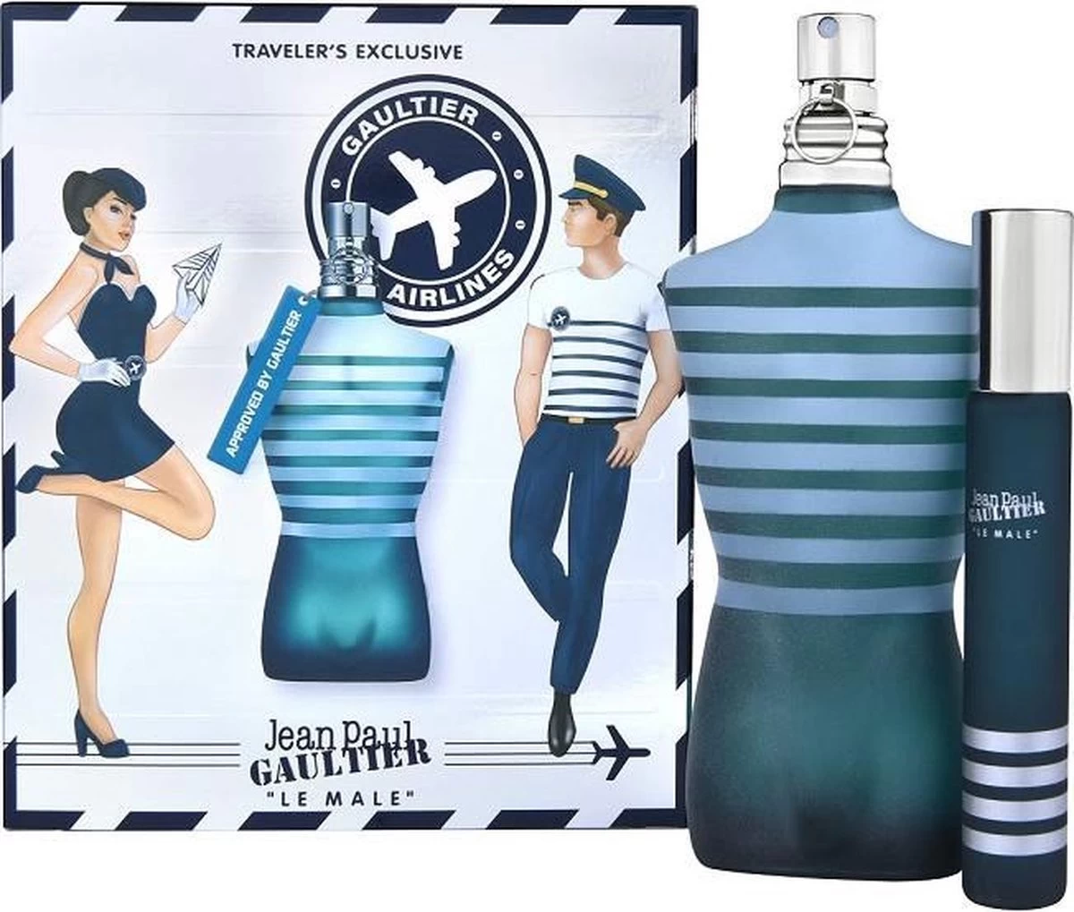 Jean Paul Gaultier Le Male Giftset - 125 Ml Eau De Toilette Spray + 20 Ml Eau De Toilette Tasspray - Cadeauset Voor Heren 6 Jean Paul Gaultier Le Male Giftset - 125 Ml Eau De Toilette Spray + 20 Ml Eau De Toilette Tasspray - Cadeauset Voor Heren - Afbeelding 6