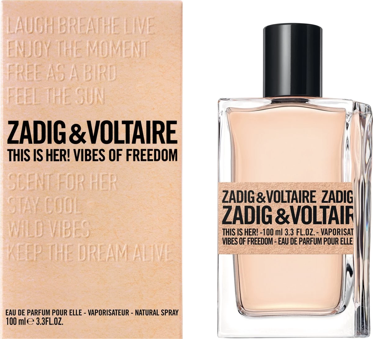 Zadig & Voltaire This Is Her! Vibes Of Freedom 100 Ml - Eau De Parfum - Damesparfum 2 Zadig & Voltaire This Is Her! Vibes Of Freedom 100 Ml - Eau De Parfum - Damesparfum - Afbeelding 2