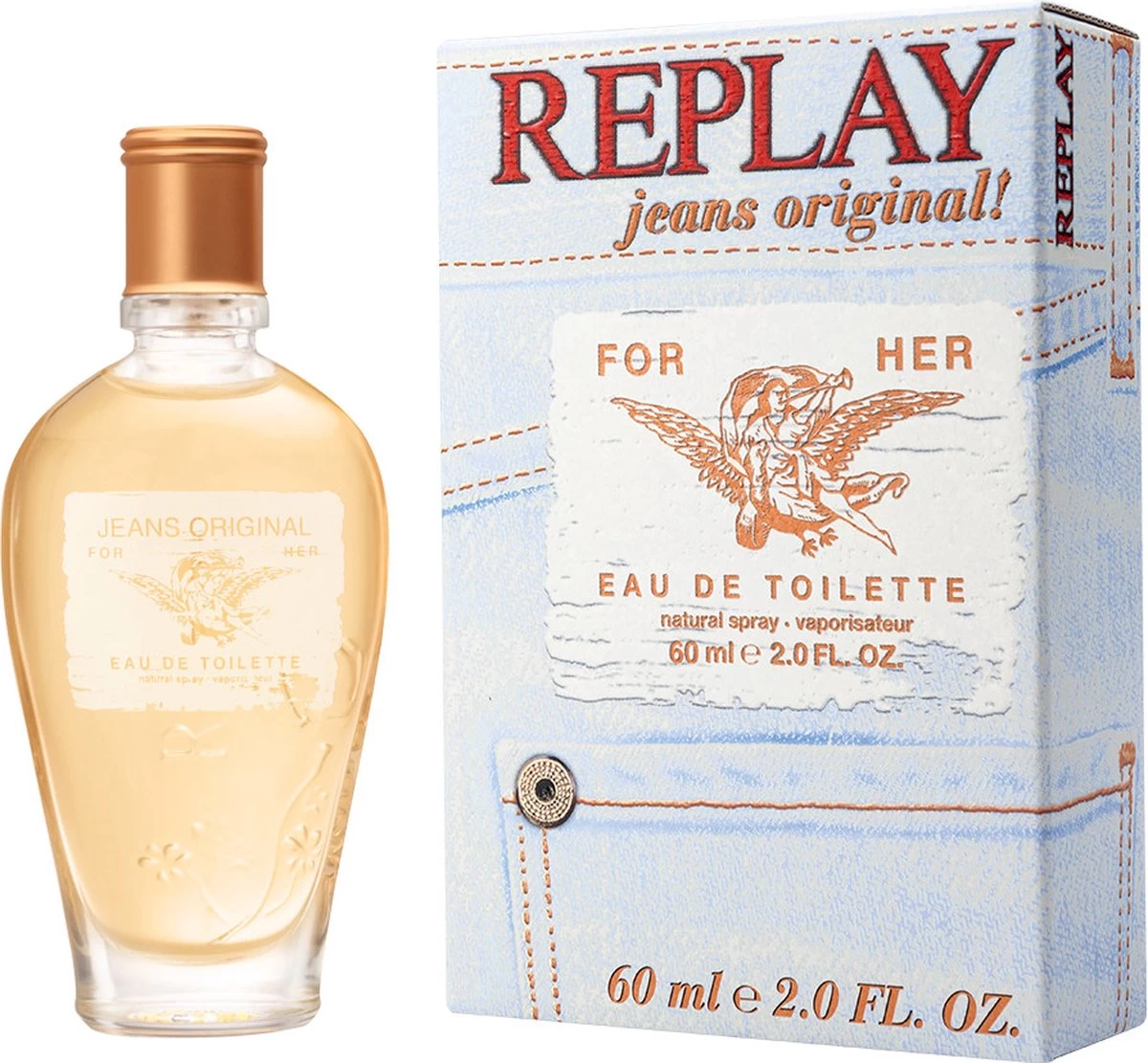 Replay - Eau De Toilette - Original Her - 60 Ml 2 Replay - Eau De Toilette - Original Her - 60 Ml - Afbeelding 2