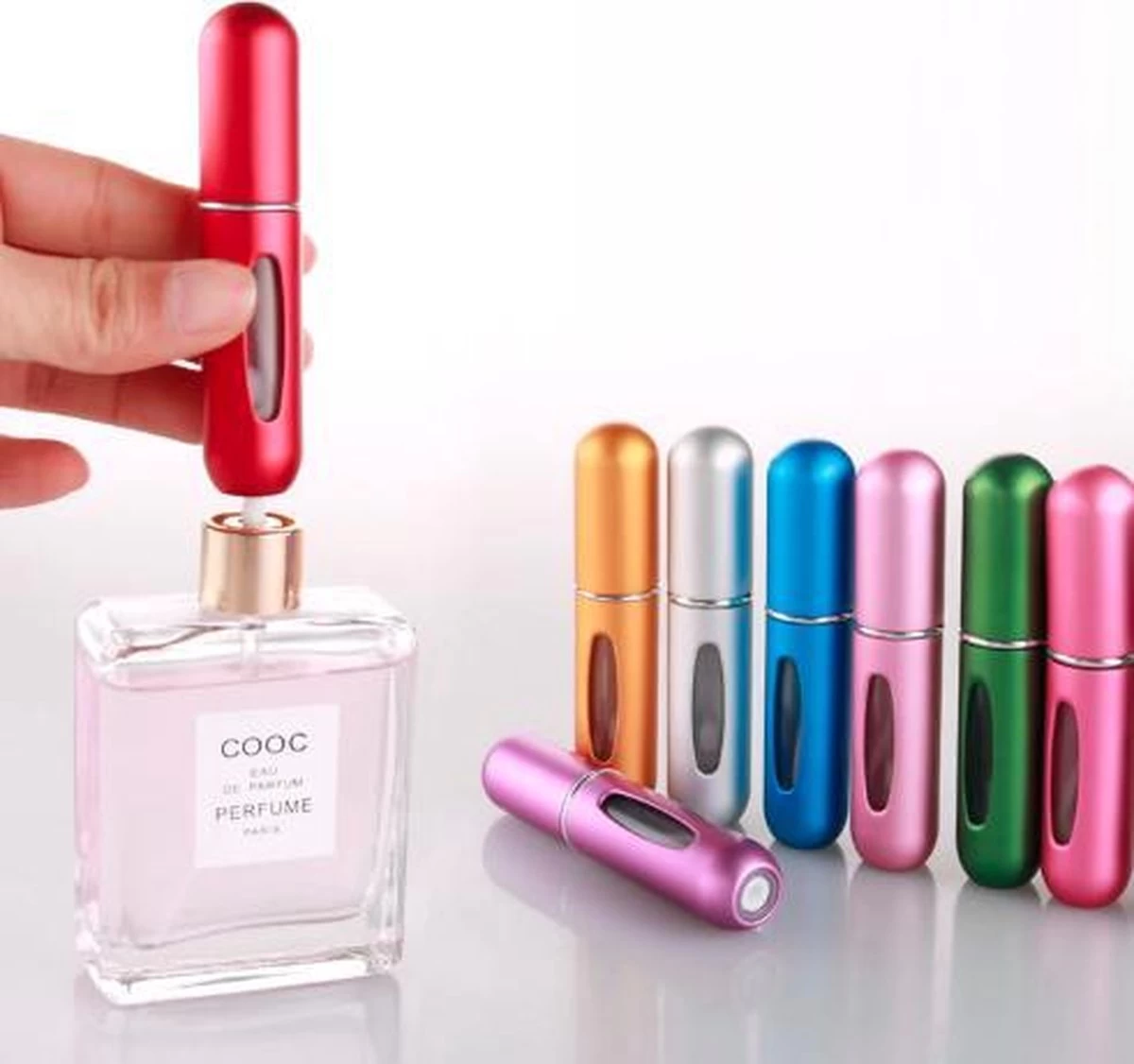 Mini Parfum Flesje 4-PACK | Lipstick Formaat Navulbare Parfum Verstuiver 3 Mini Parfum Flesje 4-PACK | Lipstick Formaat Navulbare Parfum Verstuiver - Afbeelding 3