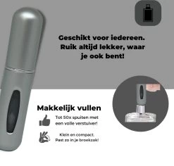 Cetins - Parfum Verstuiver Navulbaar - Mini Parfum Flesje - Reisflesje – Matt Grijs - 12 Cetins - Parfum Verstuiver Navulbaar - Mini Parfum Flesje - Reisflesje – Matt Grijs - -Luxe Geur Verkoopwinkel 1200x1146 3