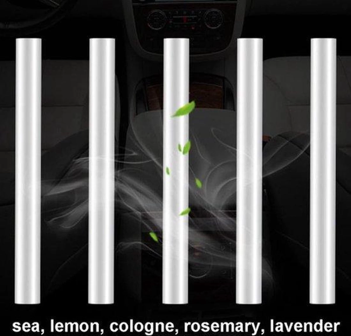 Autoparfum - Luchtverfrisser Auto - Inclusief 5 Geuren - Luxe Design - ZWART - Hervulbaar - Fris 2 Autoparfum - Luchtverfrisser Auto - Inclusief 5 Geuren - Luxe Design - ZWART - Hervulbaar - Fris - Afbeelding 2