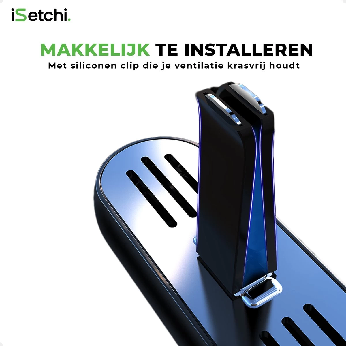 ISetchi Frisse Autoparfum - Autogeur - Met 4 Verschillende Geuren – Compact Formaat & Navulbaar - Metaal Ontwerp - Parfum Voor Luchtrooster Ventilatierooster -Auto Luchtje - Car Perfume 4 ISetchi Frisse Autoparfum - Autogeur - Met 4 Verschillende Geuren – Compact Formaat & Navulbaar - Metaal Ontwerp - Parfum Voor Luchtrooster Ventilatierooster -Auto Luchtje - Car Perfume - Afbeelding 4