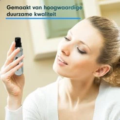 MaxedMore Navulbare Parfumverstuiver 5ml Zilver - 65 Keer Spraybare Parfum Verstuiver - Hervulbaar Tasverstuiver Voor Parfum - Meeneem Mini Geur Flesje Voor Op Reis - Lipstick Formaat Navulbaar Parfumflesje -Luxe Geur Verkoopwinkel 1200x1200 333