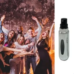 MaxedMore Navulbare Parfumverstuiver 5ml Zilver - 65 Keer Spraybare Parfum Verstuiver - Hervulbaar Tasverstuiver Voor Parfum - Meeneem Mini Geur Flesje Voor Op Reis - Lipstick Formaat Navulbaar Parfumflesje -Luxe Geur Verkoopwinkel 1200x1200 339