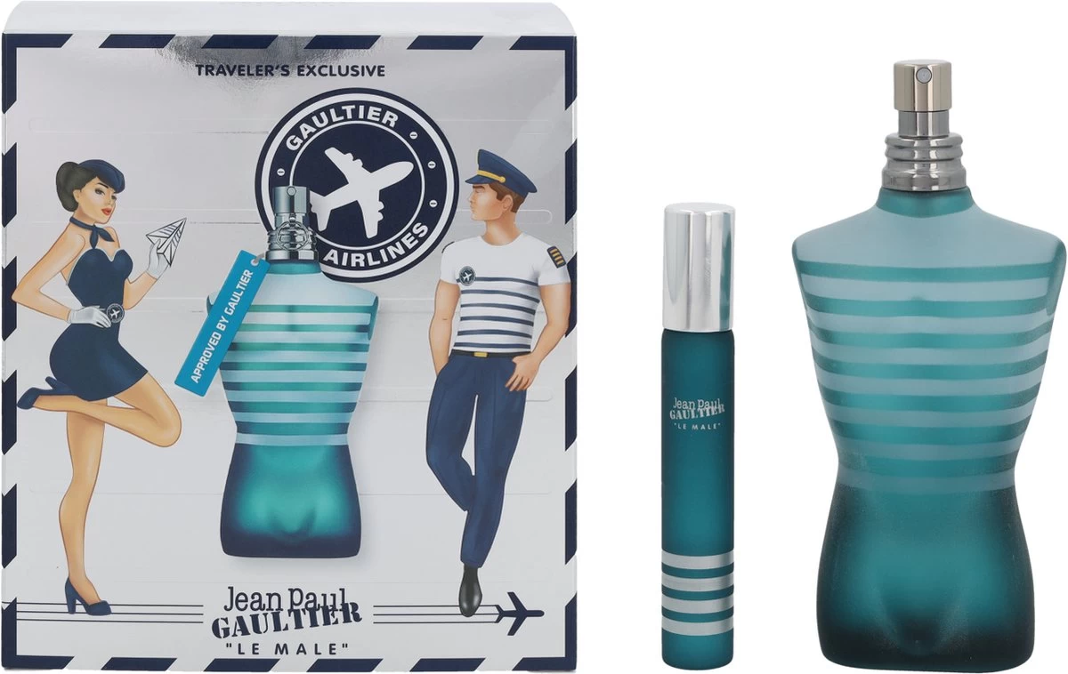 Jean Paul Gaultier Le Male Giftset - 125 Ml Eau De Toilette Spray + 20 Ml Eau De Toilette Tasspray - Cadeauset Voor Heren 5 Jean Paul Gaultier Le Male Giftset - 125 Ml Eau De Toilette Spray + 20 Ml Eau De Toilette Tasspray - Cadeauset Voor Heren - Afbeelding 5