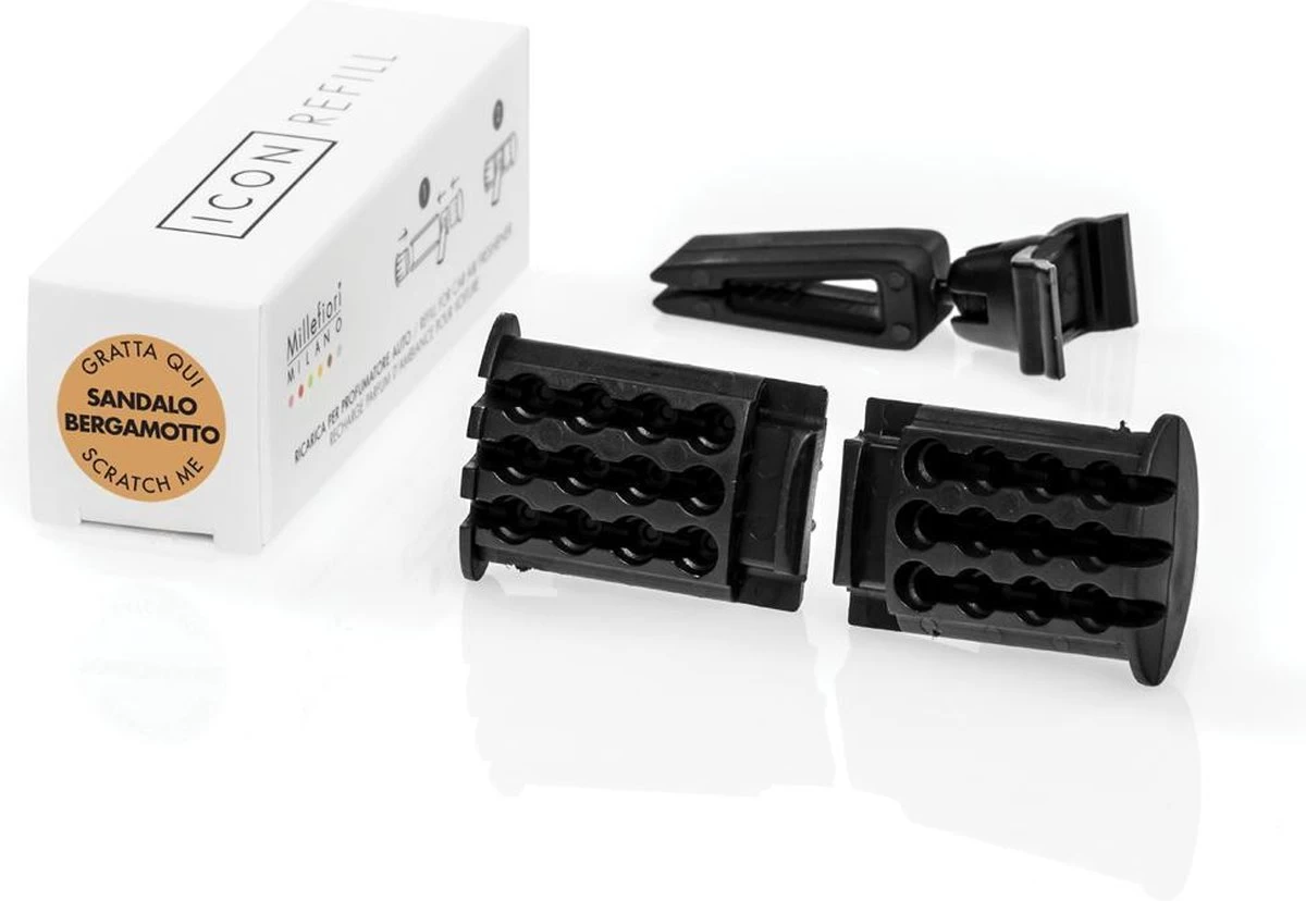 Millefiori Milano Auto Parfum - Refill - Sandalo Bergamotto 1 Millefiori Milano Auto Parfum - Refill - Sandalo Bergamotto