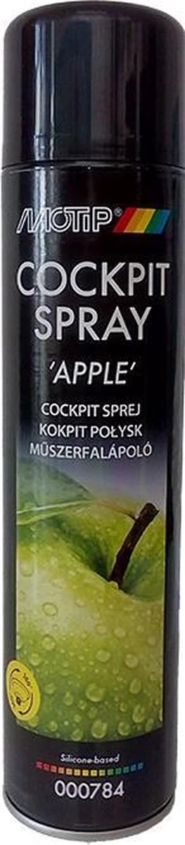 Motip Cockpit Spray Appel 600ML - Dashboard & Luchtverfrisser 2 Motip Cockpit Spray Appel 600ML - Dashboard & Luchtverfrisser - Afbeelding 2