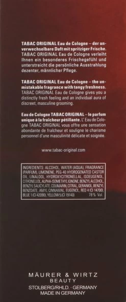 Tabac Original - 150 Ml - Eau De Cologne Spray - Herenparfum -Luxe Geur Verkoopwinkel 502x1200 4
