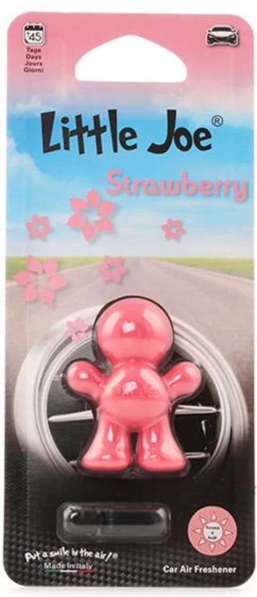 Little Joe Car Air Freshener - Autoparfum - Roze Pink - Strawberry Aardbei 1 Little Joe Car Air Freshener - Autoparfum - Roze Pink - Strawberry Aardbei