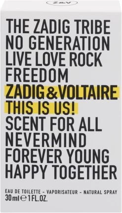 Zadig & Voltaire This Is Us! 30 Ml - Eau De Toilette - Unisex -Luxe Geur Verkoopwinkel 689x1200