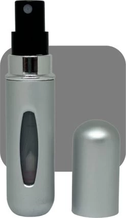 Cetins - Parfum Verstuiver Navulbaar - Mini Parfum Flesje - Reisflesje – Matt Grijs -