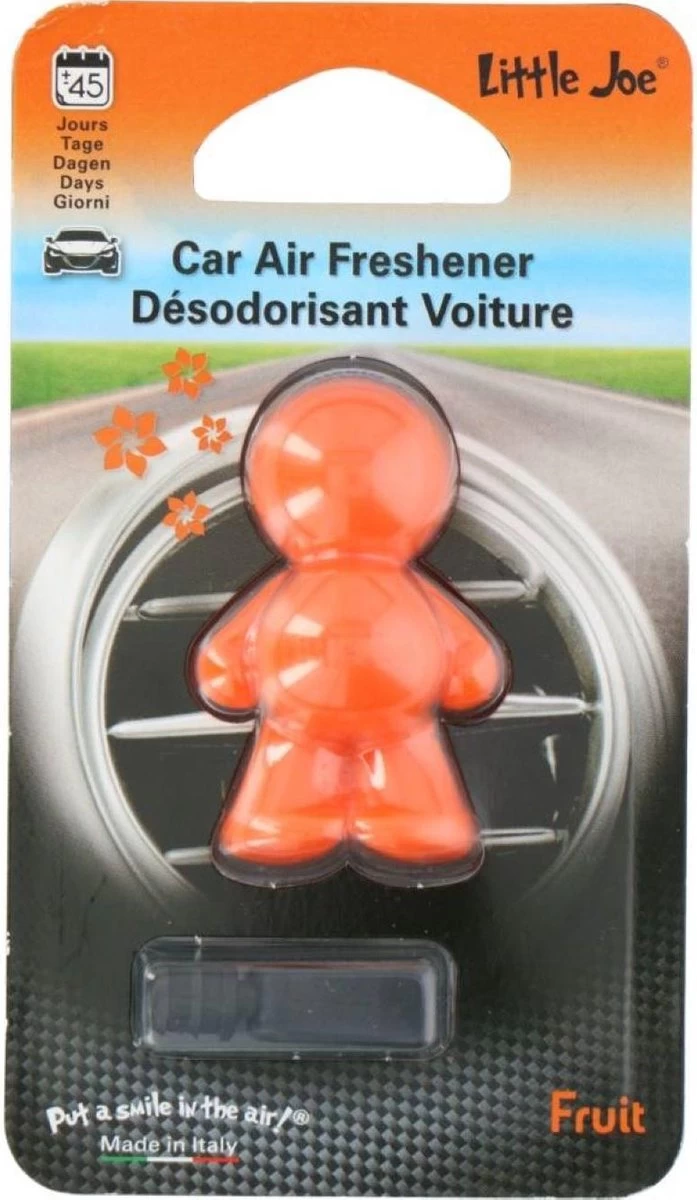 Little Joe Car Air Verfrisser - Geurverfrisser Voor Auto - Oranje - Fruit - Autoparfum. 1 Little Joe Car Air Verfrisser - Geurverfrisser Voor Auto - Oranje - Fruit - Autoparfum.