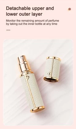 Hervulbare Parfumverstuiver-5ml-Mini Parfumverstuiver-Kleine Spuitfles Voor Parfum-Lege Parfumflesje Voor Op Reis Glasspray Draagbaar Parfumpakket Met Lederen Hoes - Mandarijn Groen -Luxe Geur Verkoopwinkel 707x1200 1