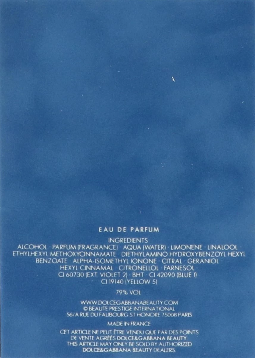 Dolce & Gabbana Light Blue Eau Intense 100 Ml - Eau De Parfum - Herenparfum 5 Dolce & Gabbana Light Blue Eau Intense 100 Ml - Eau De Parfum - Herenparfum - Afbeelding 5