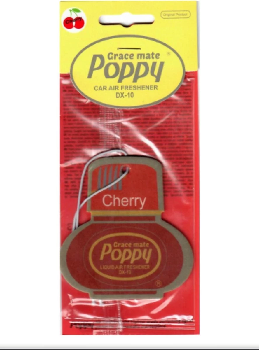 Poppy Grace Mate ® Geurhanger Kersen - Perfume - Luchtverfrisser Auto – Geurhanger – Autogeurtje 2 Poppy Grace Mate ® Geurhanger Kersen - Perfume - Luchtverfrisser Auto – Geurhanger – Autogeurtje - Afbeelding 2